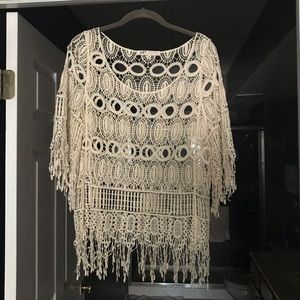 SOLD Jolt | Cream Color Lace Shirt